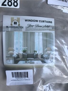 NIP Lyndon 100% Blackout Linen Window Curtains - Thermal Insulated Back Tab